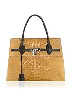 ZOE & NOE Bolso asa de mano (Ocre)