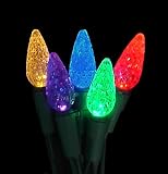 Review VCO  / Club Pack of 420 Multi Commercial 70pc LED C6 Christmas Lights - Green Wire