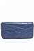 Navy Alligator Design Zip Purse