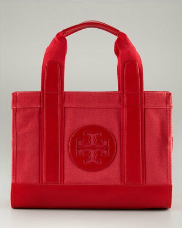 [トリーバーチ] TORY BURCH canvas MINI TORY TOTE