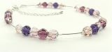 Crystal Anklet / Ankle Chain - Shades of Purple