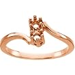 14K Rose Gold Mother's Ring - 2 Gemstone -- YOU CHOOSE THE COLORS!