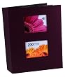 Capri Photo Album, Holds 200 4-Inch by 6-Inch Photos, Plum