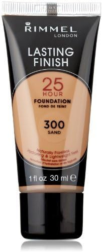 Rimmel Lasting Finish 25 Hour Liquid Foundation 300 Sand, 1 fl. oz by Coty Beauty