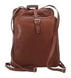 pik&eacute; exklusiver Rucksack "Strega" Leder (braun) - pik&eacute;