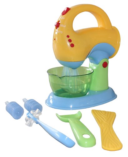 Playgo 3683 - K&uuml;chenmaschine 9-teilig mit Ger&auml;uschen und viel Zubeh&ouml;r - f&uuml;r kleine B&auml;cker Preisvergleich