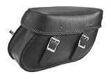 ALC Saddlebags 8209B-03 Daytona II Chubby Premium Vinyl Bolt-On Saddlebag with Braid - Pair