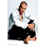 David Beckham (Sitting) Sports Poster Print - 24x36