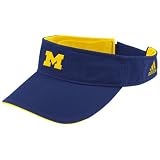 adidas Michigan Wolverines Navy Blue Basic Logo Adjustable Visor