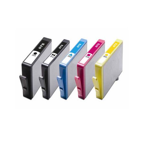 GTS Value Combo: Remanufactured Replacement Ink Cartridges for Hewlett Packard (HP) 564 5-Pack Set
