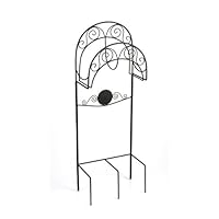 Liberty Garden Products Decorative Garden Hose Stand Wire Carrington With 150-Foot Hose Capacity 640-Black