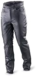 MAS Cowhide Leather Pants Black
