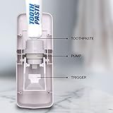Press 2 Paste - Hands Free Automatic Toothpaste Dispenser and Toothbrush Holder