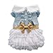 Fairy Denim Dog Dress for Dog Clothes Charming Cozy Dog Shirt Pet Dress XL