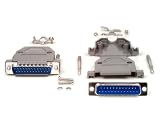 StarTech.com Assembled DB25 Male Solder D-SUB Connector with Plastic Backshell (C25PSM)