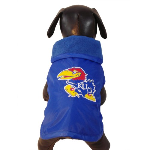 NCAA Kansas Jayhawks All Weather Resistant Protective Dog Outerwear, Tiny