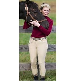 Ladies TuffRider Performance Kashmere LowRISE Knee Patch Riding Breeches