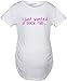 I Just Wanted A Back Rub Maternity T Shirt Funny Pregnancy T-Shirts for Women M