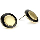 Belle Noel Coin Matte Stud Earrings