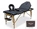 OneTouch Professional II Series Portable Massage Table with Back-lift and acccessories- Black 5X