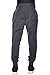 Mens Active Basic Urban Harem Slim Fit Elastic Fleece Jogger Pants (Large, Charcoal)