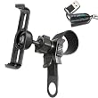 ChargerCity OEM Garmin Nuvi Strip-LOCK Motorcycle Bicycle Bike Mount and Bracket Cradle Kit for Garmin Nuvi 11xx 12xx 13xx 1100 1200 1240 1250 1260 1270 1290 1300 1340 1350 1370 1390 LM LMT T GPS Navigator models (Fits HandleBar from .75" to 1.5" inch) **Shipment include ChargerCity OEM Micro SD Card Reader & Manufacture Direct Replacement Warranty**