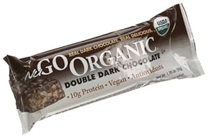 NuGo Organic Nutrition Bar, Dark Double Chocolate, 1.76-Ounce Bars (Pack of 12)