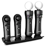 Charge Station Quad Port Charging Dock & Battery Pack Set for PS3 Move