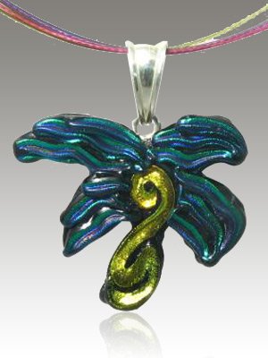 Dichroic Glass PalmTree Pendant Sterling Silver 925 ... as low as $10.50