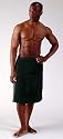 Bathrobes Online -Men's %100 Turkish Terry Cotton Shower Bath Body Wrap Towel with adjustable velcro on waist - SAME DAY SHIPPING!