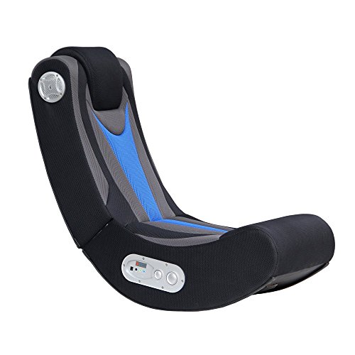 Ace Bayou Ace Bayou X-Rocker Fox Video Game Chair with 2.1 Wireless Audio - Black / Blue