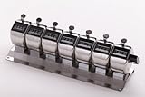 【日本製】ステンレス枠の数取器 卓上式7連4桁(カウンター)