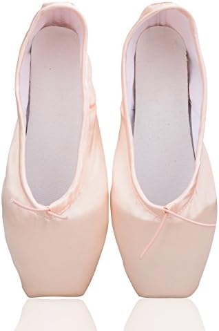 Pink Ballet Dance Toe shoes Professional Ladies Satin Pointe Shoes US4