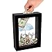 Americanflat Rainy Day Fund Decorative Shadow Box Frame, Glass Sized 5x7 Inches