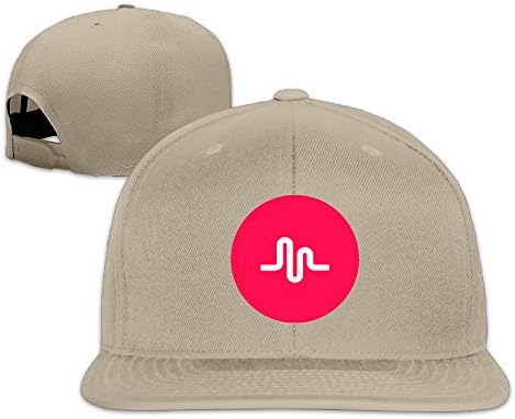 MKoomm Color Musical.ly Logo Adjustable Snapback Flat Cap Baseball Hats