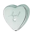 Ganz April Birthstone Heart Swarvoski Crystal Jewelry Box