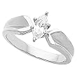 14K White Gold Diamond Solitaire Engagement Ring - 0.50 Ct.