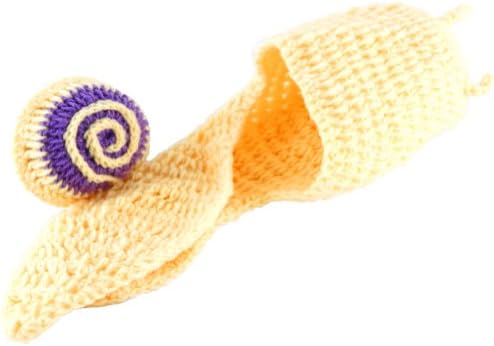 Askformore Cute Baby Infant Snail Costume Photo Photography Prop 0-6 Months Yellow