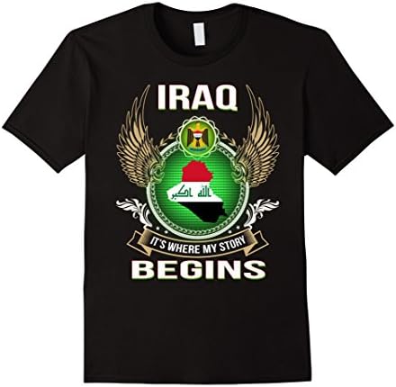 Men's iraq clothing. Best gift t shirt for Iraqi. XL Black