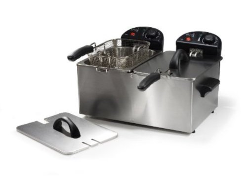 Tristar FR-6924 Doppel-Friteuse 2x 3 Liter edelstahl