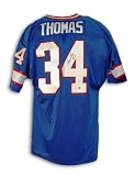 Thurman Thomas Autographed/Hand Signed Buffalo Bills Blue Throwback Jersey Inscribed ''HOF 07''