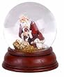 Pack of 2 Joseph's Studio Kneeling Santa with Baby Jesus Christmas Snow Globes