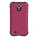 Ballistic AP1157-A015 Aspira Flowers Pattern Case for Samsung Galaxy S4 - 1 Pack - Retail Packaging -  Flowers Raspberry Pink/Charcoal
