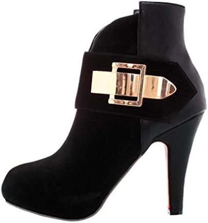 Hee Grand Zipper High Heel Stiletto Platform Ankle Boots US 10.5 Black