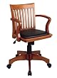 Deluxe Bankers Chair with Vinyl Padded Seat By Office Star
