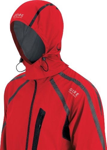 Gore X-Running Running Wear Men's Jacket Active Shell - Red, M