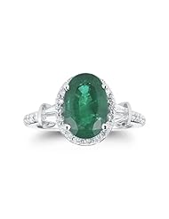 3.98 Ctw lovely Emerald Oval Ring