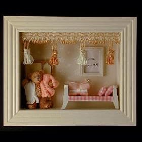 Shadow Box - Baby Bear Dressing - Home decor