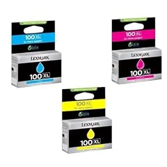 Lexmark 14N0850 100XL Tintenpatronen 3er-Pack, cyan / magenta / gelb