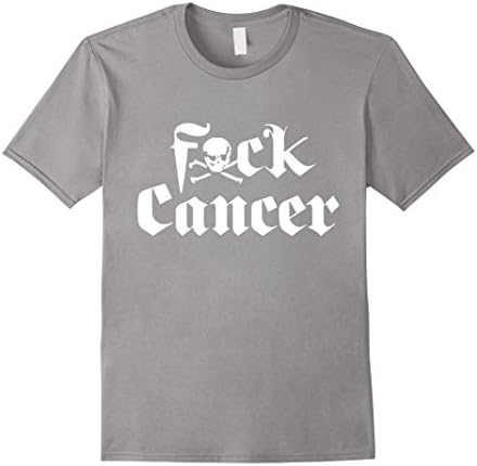 Men's Fck Cancer Shirt (Women, Man, Kid) Medium Slate